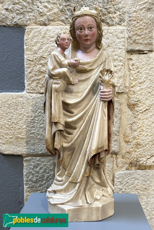 Flaçà - Imatge de la M.D. procedent d'aquesta església ( Museu d'Art de Girona)