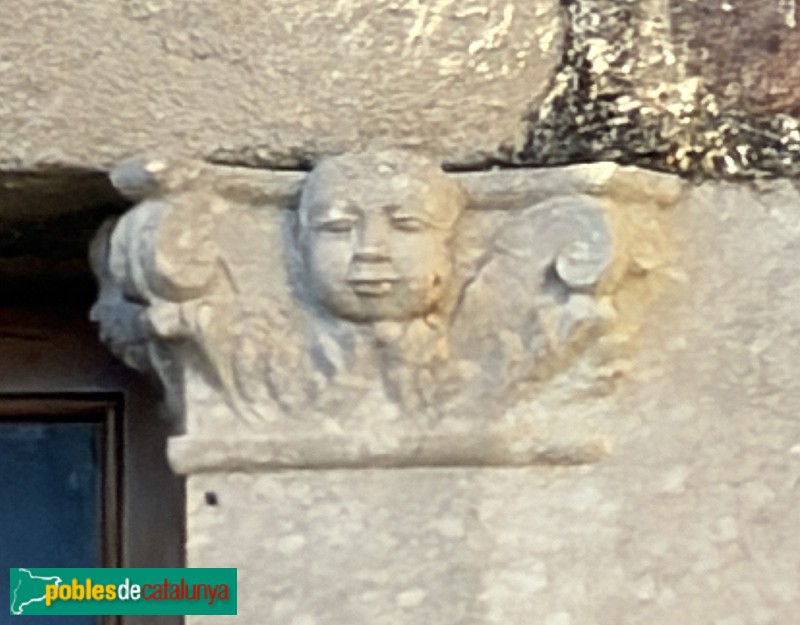 Sant Joan de Mollet - Centre històric. Detall d'una finestra