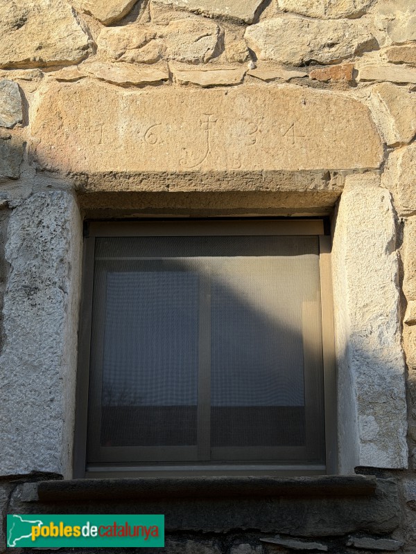 Sant Joan de Mollet - Centre històric. Llinda de 1634