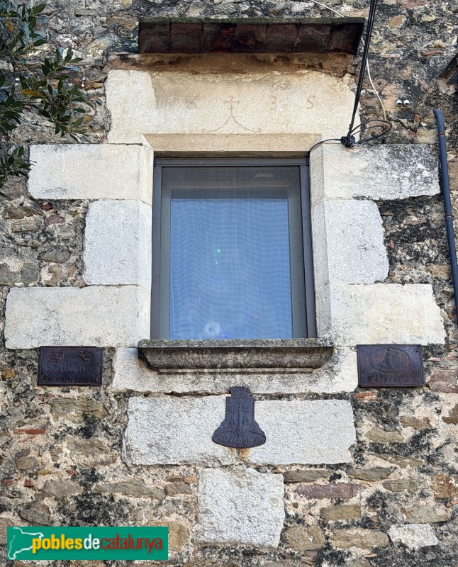 Sant Joan de Mollet - Centre històric. llinda de 1635