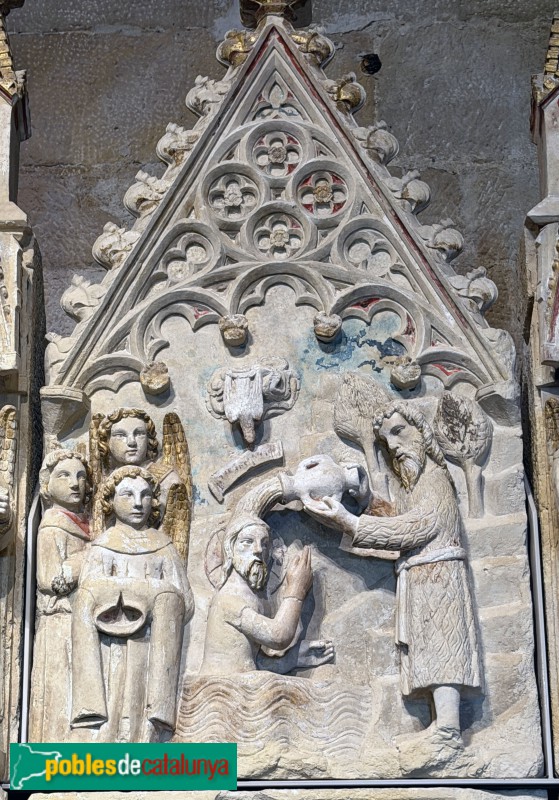 Torrebesses - Retaule de Sant Salvador. Baptisme de Crist