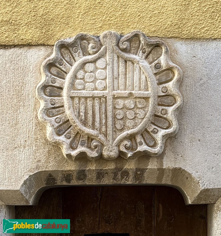 Almatret - La Presó. Escut dels Montcada