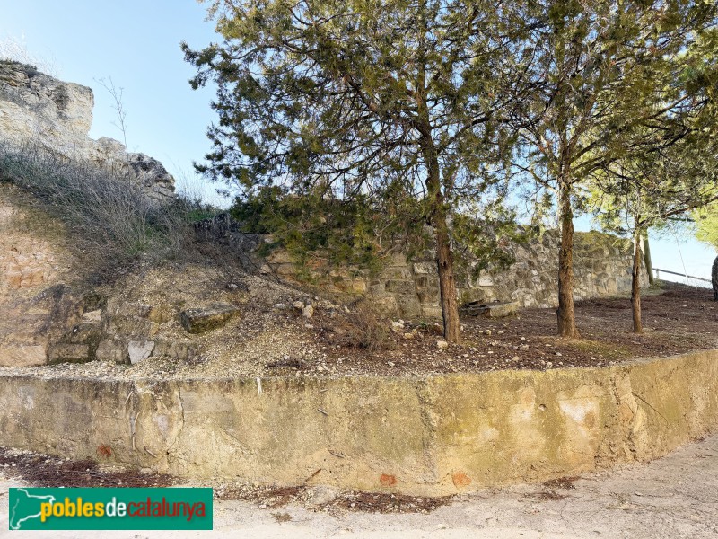 Llardecans- Restes del castell i la muralla