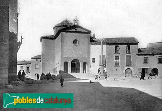 Llardecans - Església de Loreto. Postal antiga