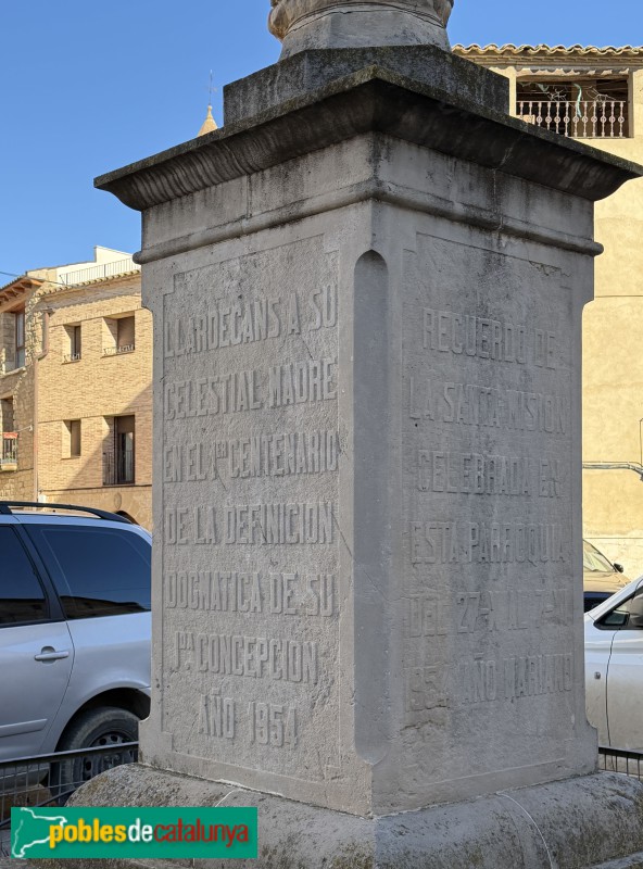 Llardecans - Monument al Sagrat Cor de Maria