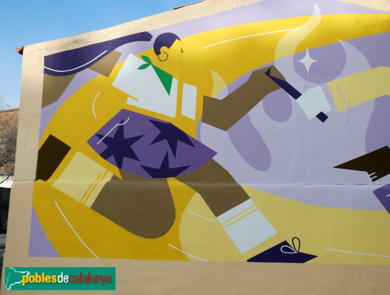 Barcelona - Mural 8M Sant Martí