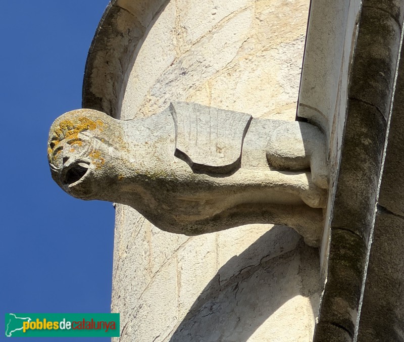 Bordils - Església de Sant Esteve. Gàrgola (Foto: Albert Esteves, 2026) Bordils - Església de Sant Esteve. Gàrgola