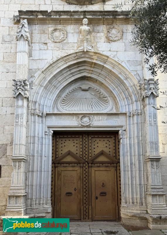 Bordils - Església de Sant Esteve. Portada (Foto: Albert Esteves, 2026) Bordils - Església de Sant Esteve. Portada