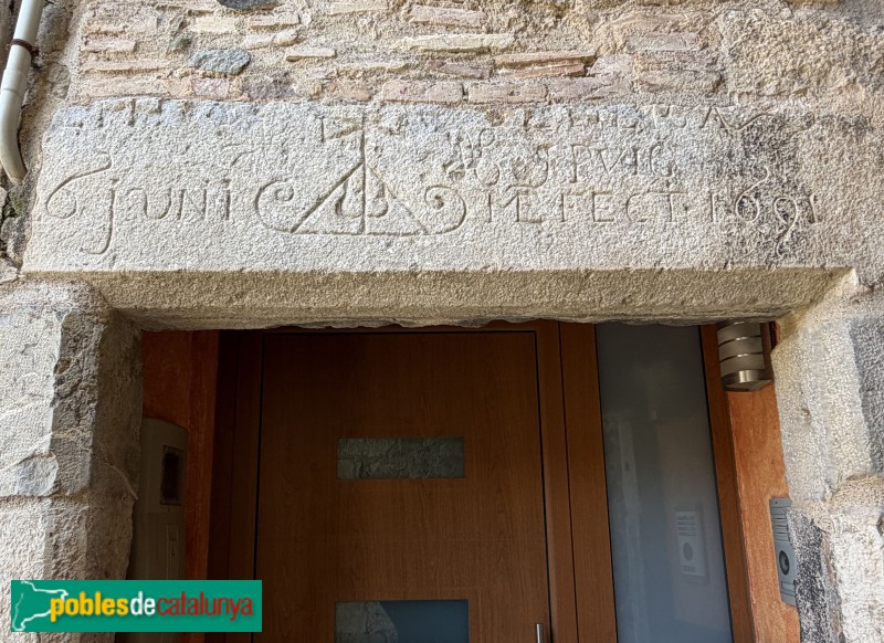 Bordils - Llinda de 1691 (Foto: Albert Esteves, 2026) Bordils - Llinda de 1691