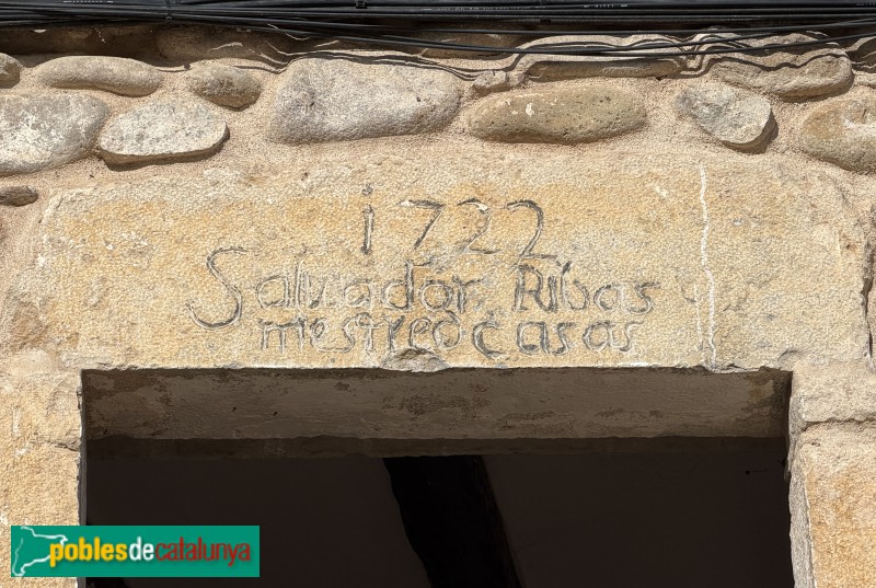 Bordils - Llinda de 1722 (Foto: Albert Esteves, 2026) Bordils - Llinda de 1722