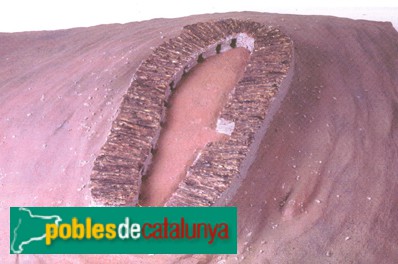 Aitona - Jaciment prehistòric de Genó. Recreació