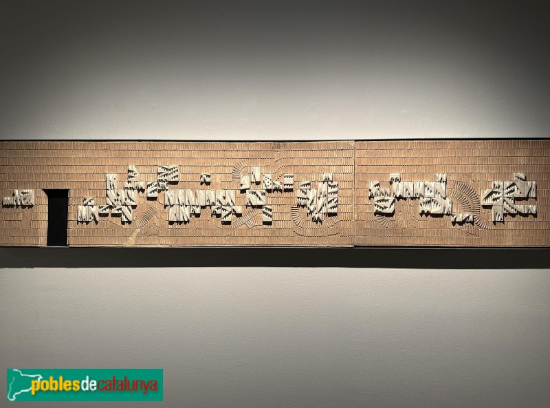 Barcelona - Mural de l'edifici Sandoz (maqueta)