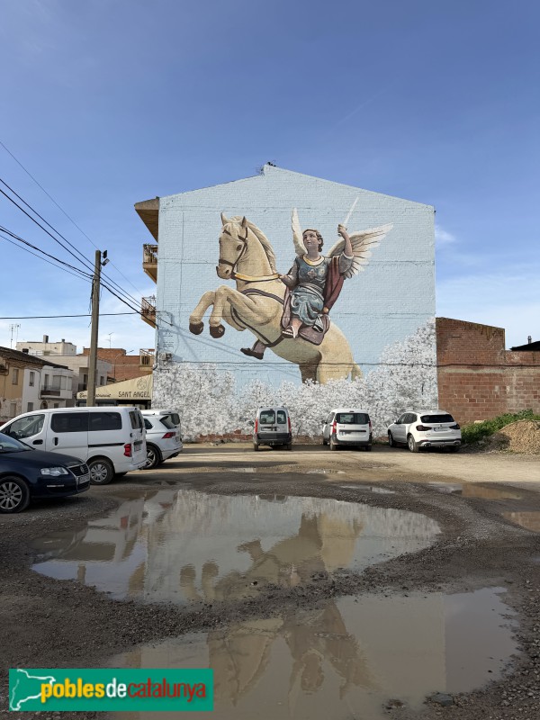 Seròs - Mural del Sant Àngel