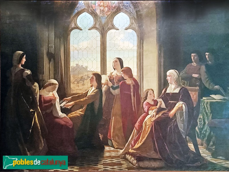 Palau de Justícia. Sala Tribunal de Cassació. Obra d'Isidoro Lozano