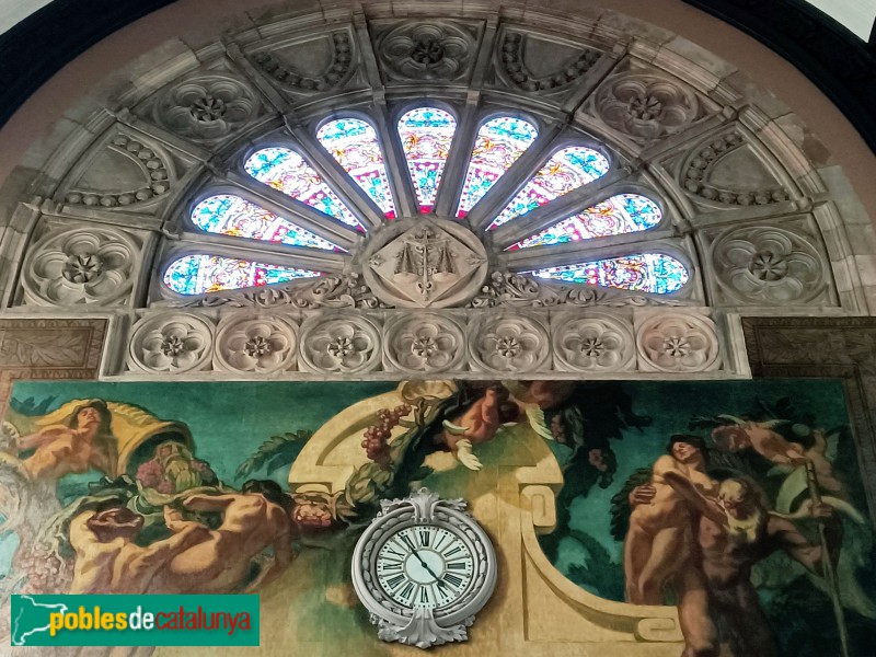 Barcelona - Palau de Justícia. Saló dels Passos Perduts. Pintures de Sert