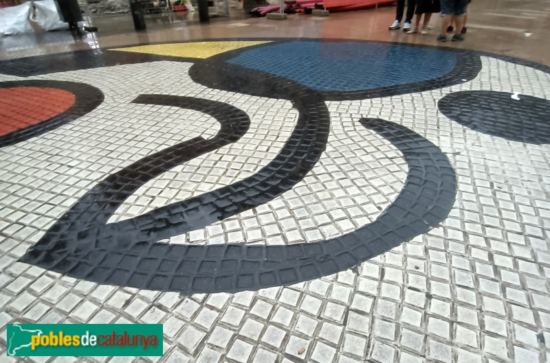 Barcelona - Mosaic del Pla de l'Os (Joan Miró)