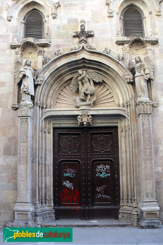 Barcelona - Porta de Sant Miquel, ara a la basílica de la Mercè
