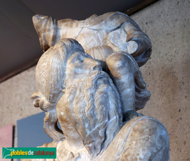 Museu Diocesà - Escultura de sant Cristòfor, procedent de l'església de Sant Miquel