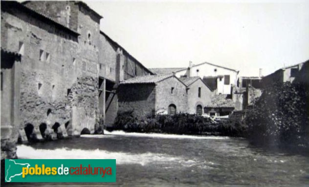 Alfarràs - Molí del Marquès. Postal antiga
