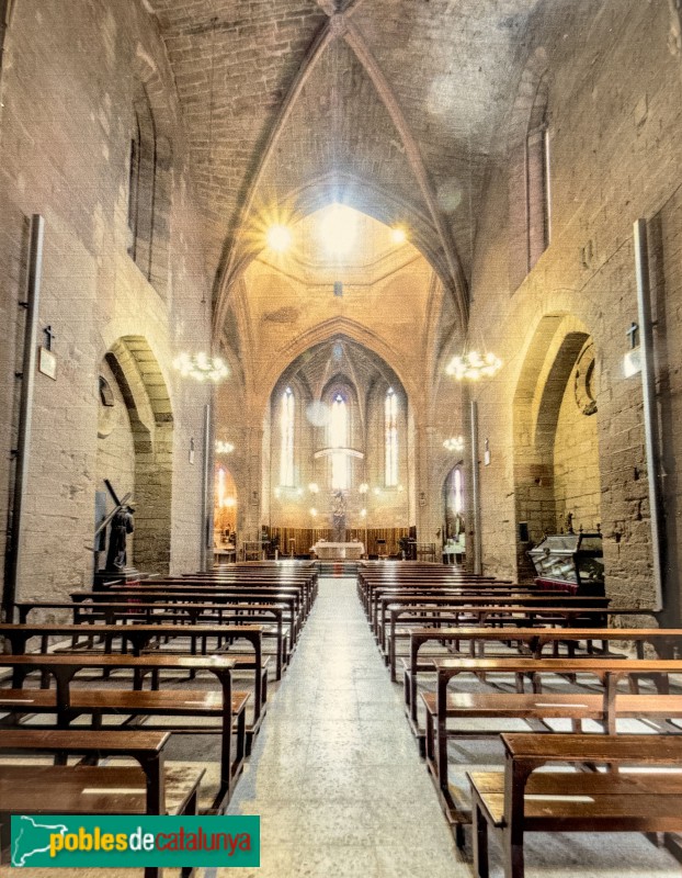 Almenar - Església de Santa Maria. Interior