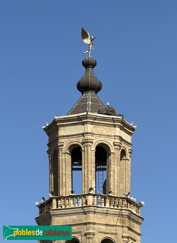 Almenar - Església de Santa Maria. Campanar