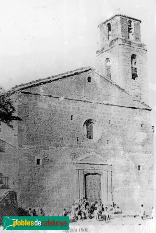 Almacelles - Església de la M.D. de la Mercè, any 1908