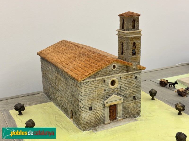 Almacelles - Església de la M.D. de la Mercè. Maqueta al Museu Dordal