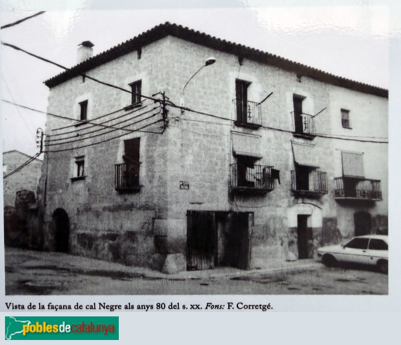 Alpicat - Cal Negre als anys vuitanta. <i>cartell in situ</i>