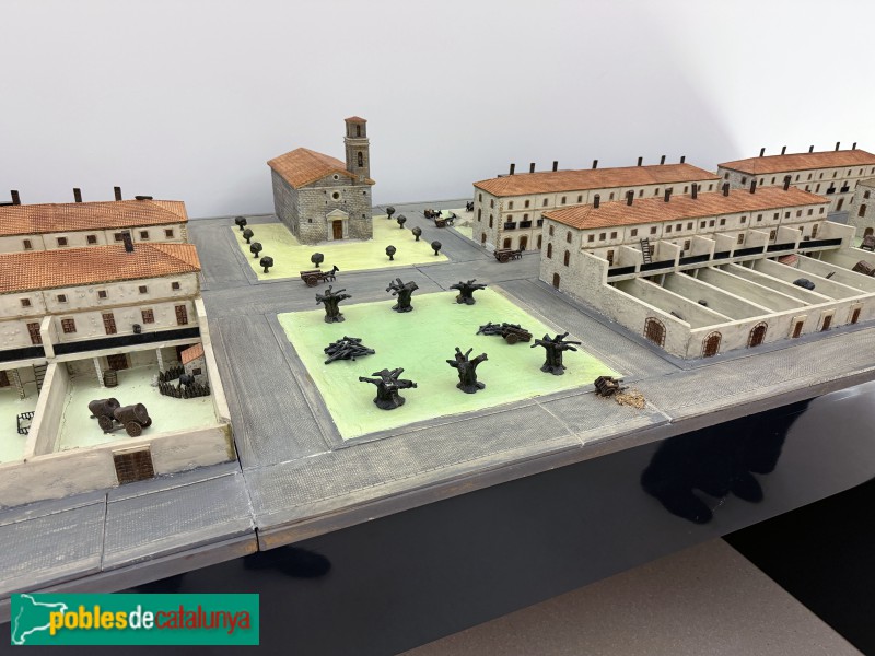 Almacelles - Museu Mas Dordal. Maqueta del nucli antic