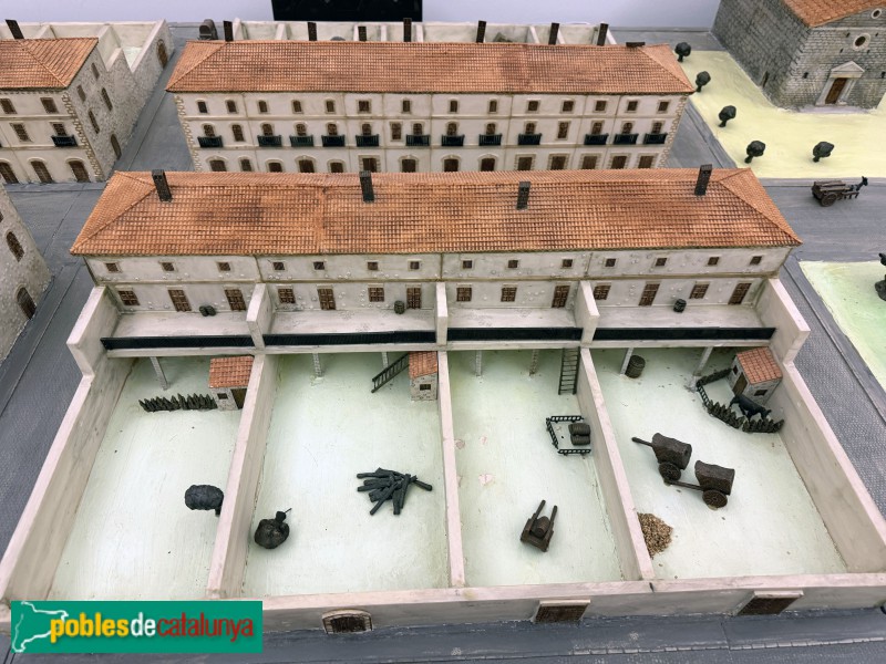 Almacelles - Museu Mas Dordal. Maqueta del nucli antic