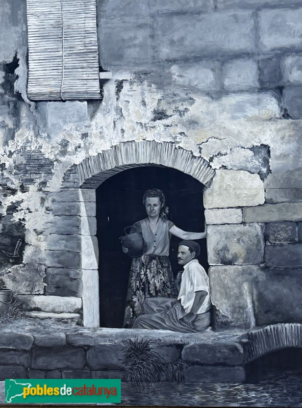 La Portella - Mural del Mingo i la Cèlia
