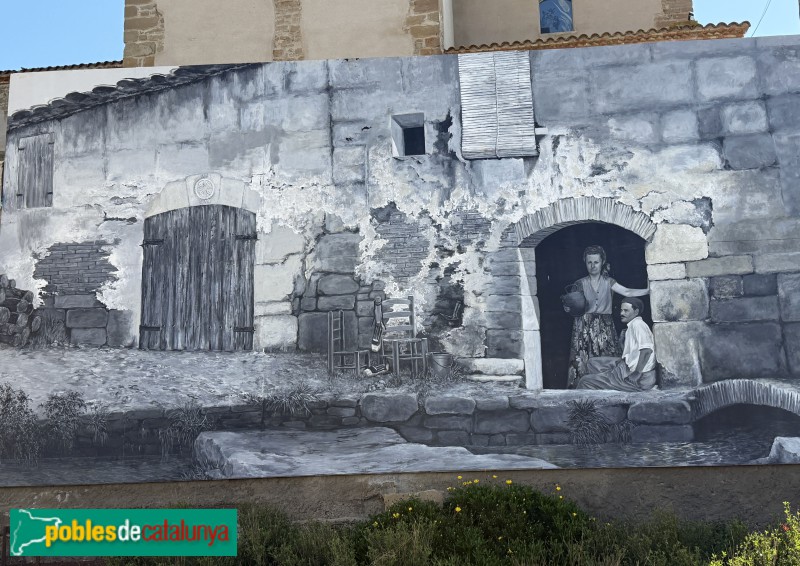 La Portella - Mural del Mingo i la Cèlia