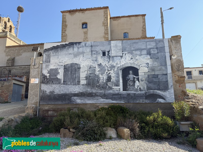 La Portella - Mural del Mingo i la Cèlia