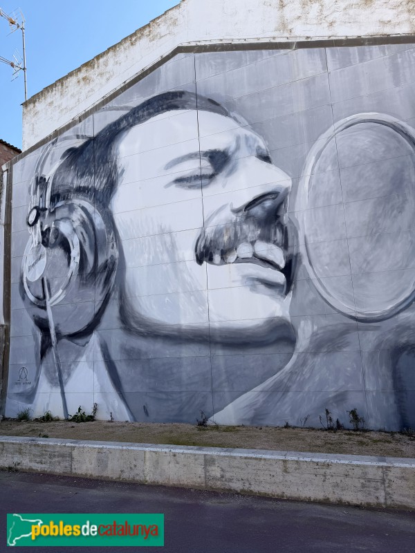 Almacelles - Mural de Freddie Mercury