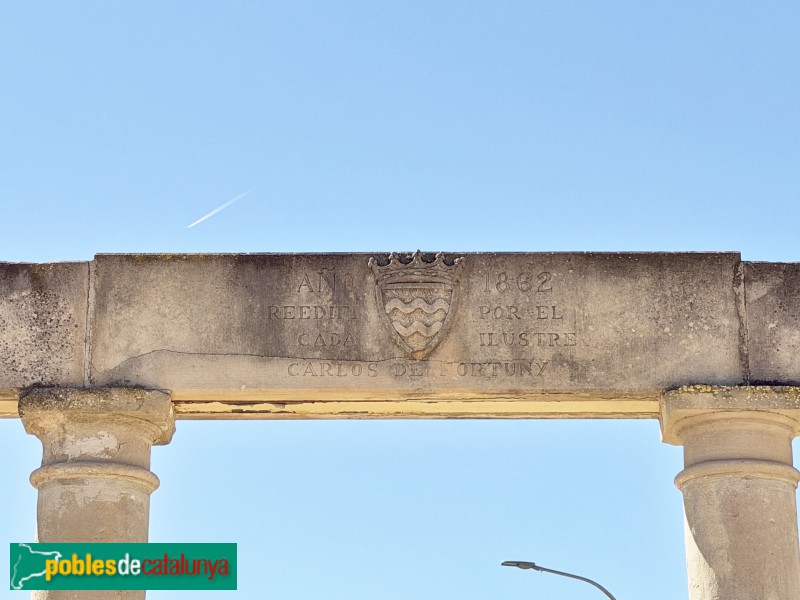 Almacelles - Casa del Senyor. Tribuna reconstruïda