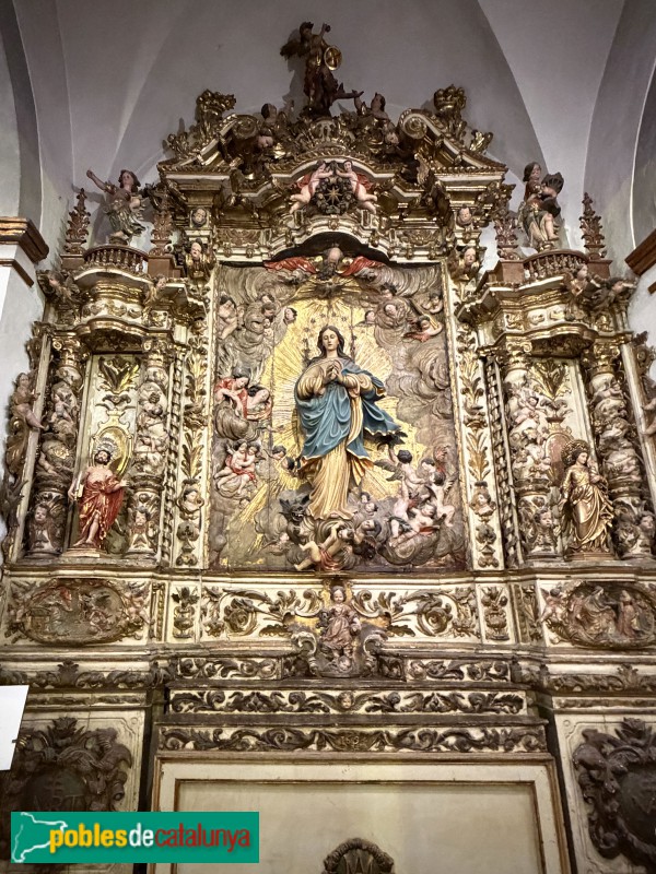 Sitges - Església de Sant Bartomeu i Santa Tecla. Retaule de la Immaculada
