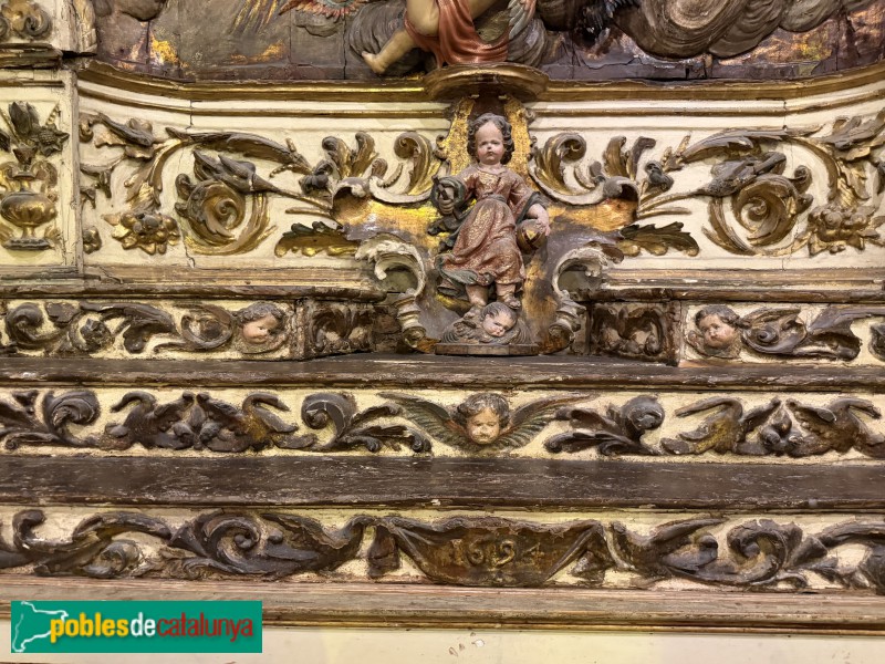 Sitges - Església de Sant Bartomeu i Santa Tecla. Retaule de la Immaculada