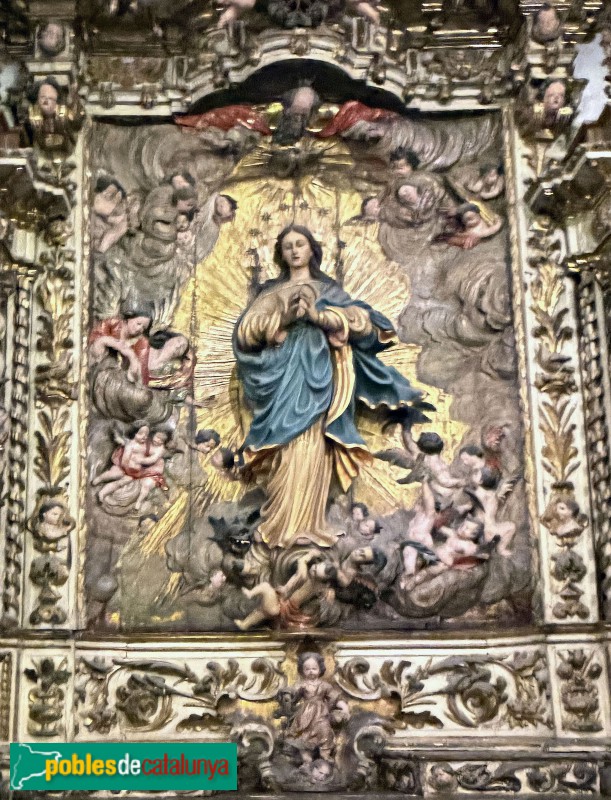 Sitges - Església de Sant Bartomeu i Santa Tecla. Retaule de la Immaculada