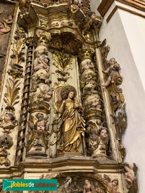 Sitges - Església de Sant Bartomeu i Santa Tecla. Retaule de la Immaculada