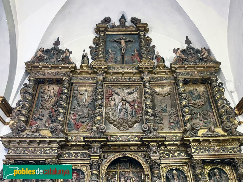 Sitges - Església de Sant Bartomeu i Santa Tecla. Retaule del Roser