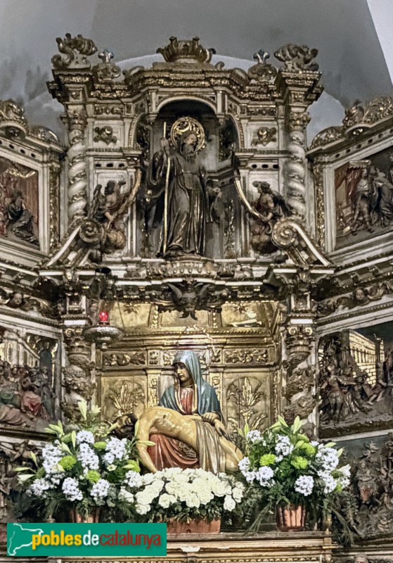 Sitges - Església de Sant Bartomeu i Santa Tecla. Retaule de la Verge dels Dolors