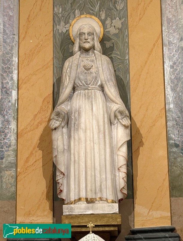 Sitges - Església de Sant Bartomeu i Santa Tecla. Sagrat Cor -Pere Jou, 1944-