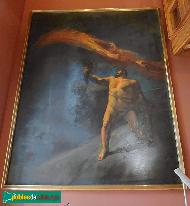 Barcelona - Palau Güell. Hèrcules buscant les Hespèrides -Aleix Clapés-