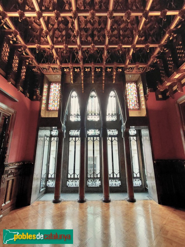 Barcelona - Palau Güell. Sala de visites