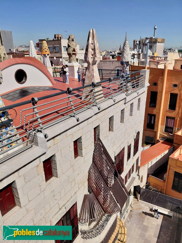 Barcelona - Palau Güell. Terrat