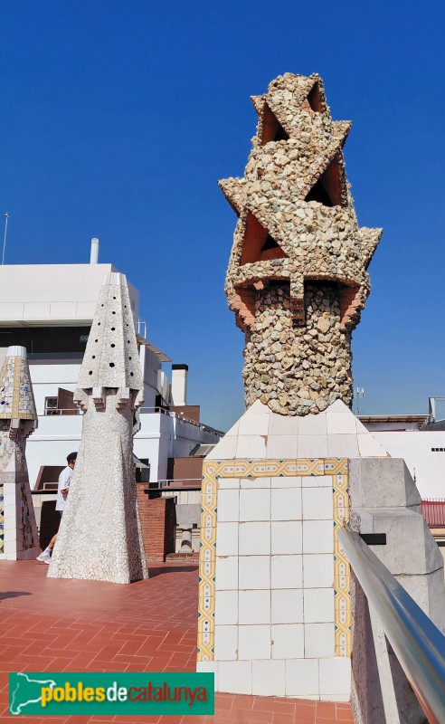Barcelona - Palau Güell. Xemeneia