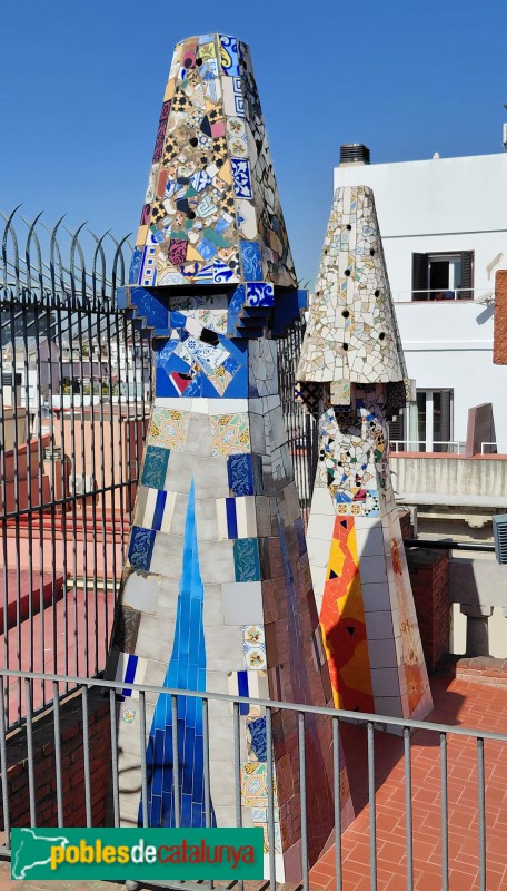 Barcelona - Palau Güell. Xemeneia