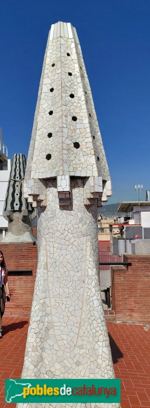 Barcelona - Palau Güell. Xemeneia