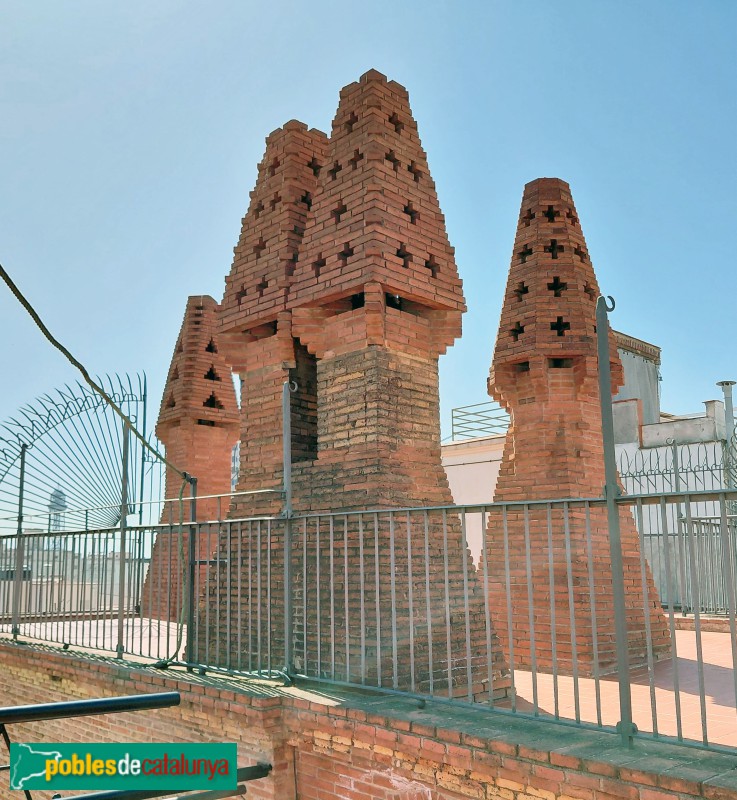 Barcelona - Palau Güell. Xemeneies