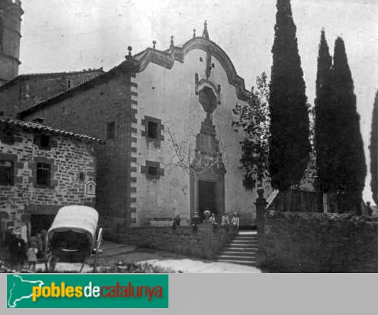 L'Esquirol - Església de Santa Maria, abans de 1936 L'Esquirol - Església de Santa Maria, abans de 1936